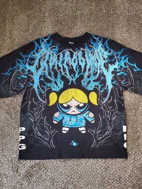 Civil Regime X Powerpuff Girls Bubbles Graphic Pump Cover Oversized Shirt - 2XL